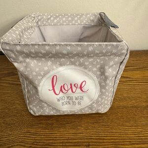 Thirty-One Littles Carry-All Caddy - Grey Lil Scribble NWT